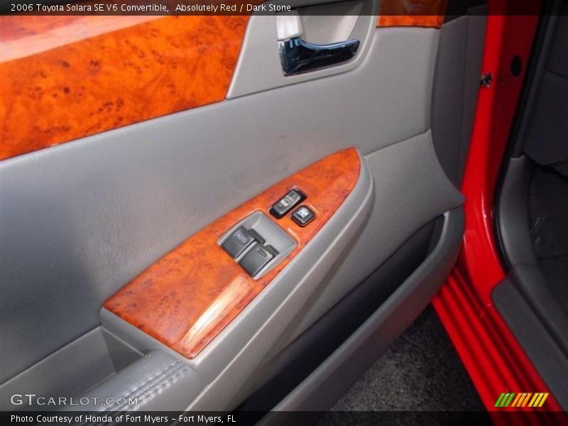 Absolutely Red / Dark Stone 2006 Toyota Solara SE V6 Convertible