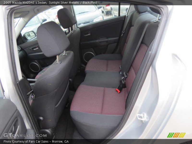 Sunlight Silver Metallic / Black/Red 2005 Mazda MAZDA3 s Sedan