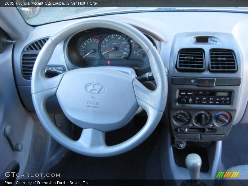 Silver Mist / Gray 2005 Hyundai Accent GLS Coupe