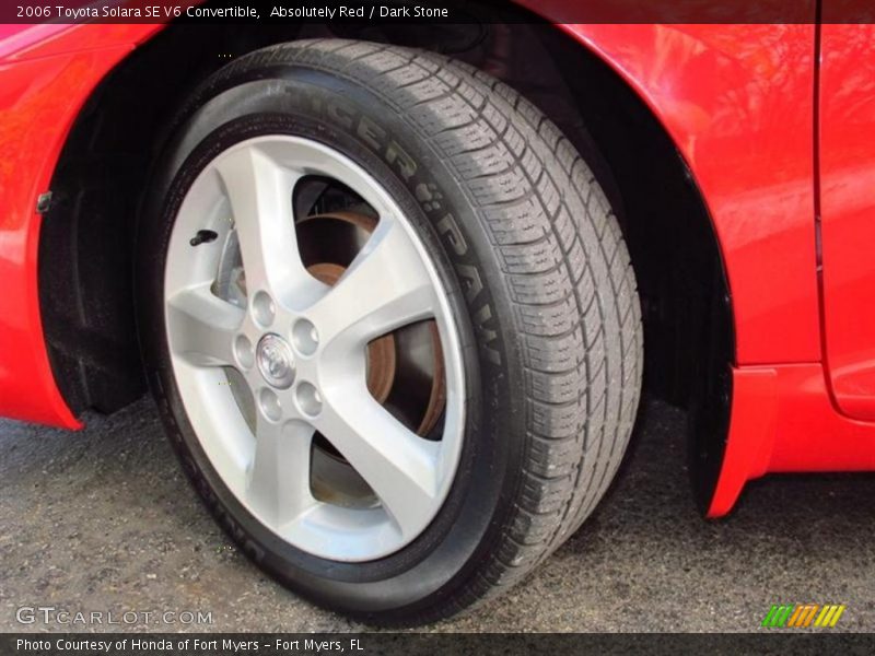 Absolutely Red / Dark Stone 2006 Toyota Solara SE V6 Convertible