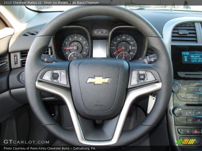 Silver Ice Metallic / Jet Black/Titanium 2013 Chevrolet Malibu LS