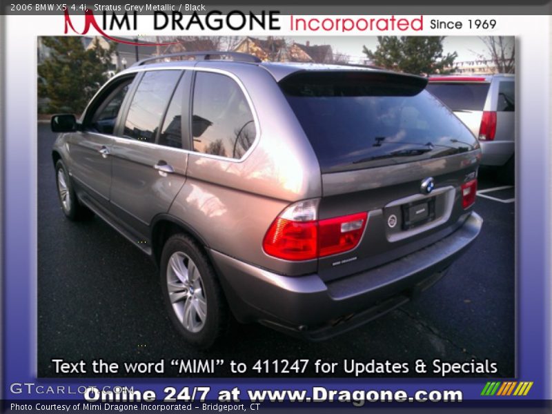 Stratus Grey Metallic / Black 2006 BMW X5 4.4i