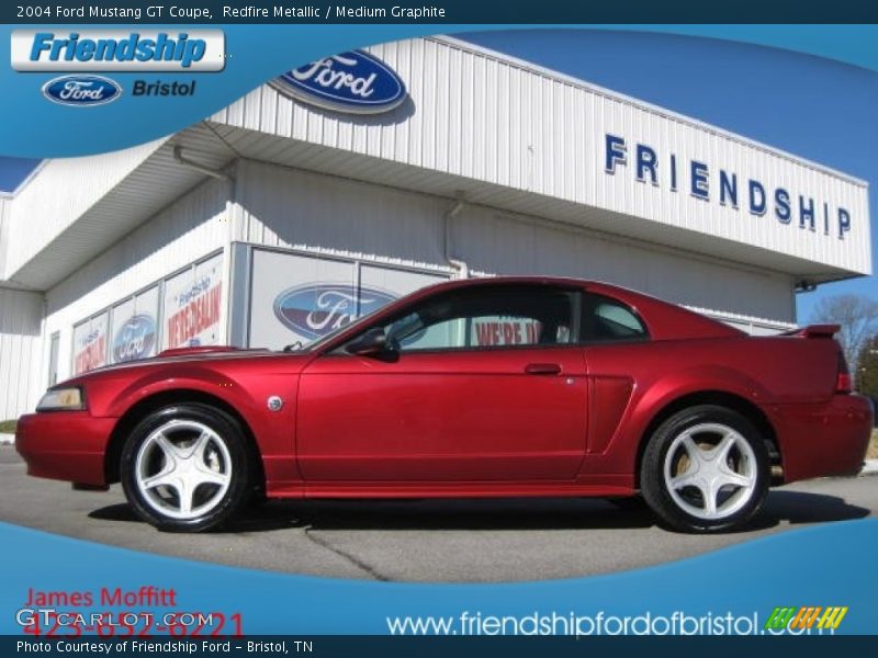 Redfire Metallic / Medium Graphite 2004 Ford Mustang GT Coupe