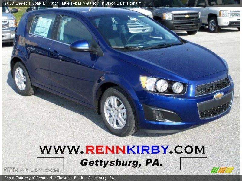 Blue Topaz Metallic / Jet Black/Dark Titanium 2013 Chevrolet Sonic LT Hatch