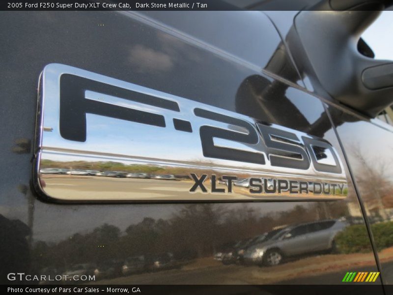 Dark Stone Metallic / Tan 2005 Ford F250 Super Duty XLT Crew Cab