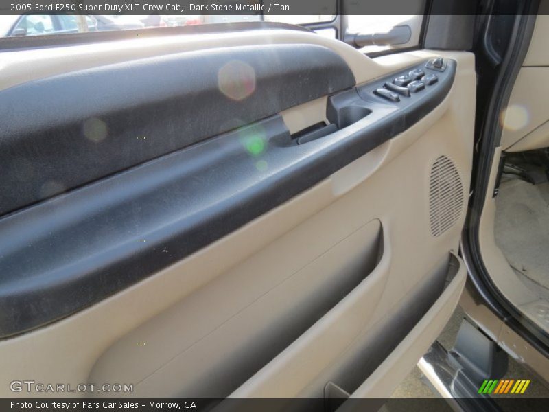 Dark Stone Metallic / Tan 2005 Ford F250 Super Duty XLT Crew Cab
