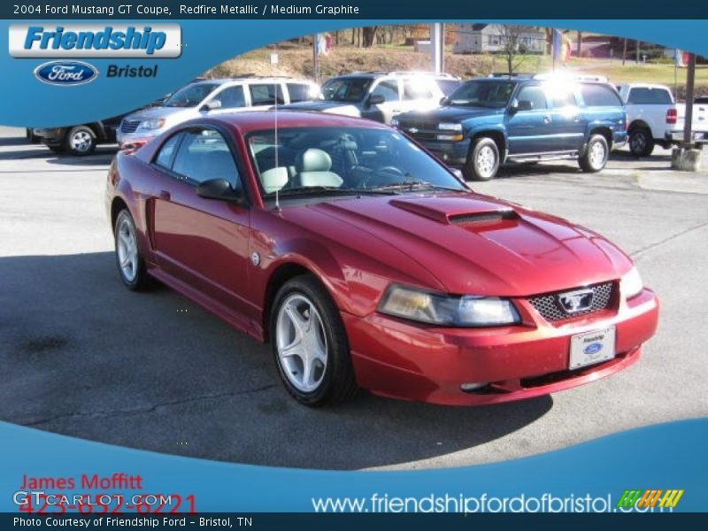 Redfire Metallic / Medium Graphite 2004 Ford Mustang GT Coupe