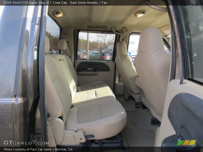 Dark Stone Metallic / Tan 2005 Ford F250 Super Duty XLT Crew Cab