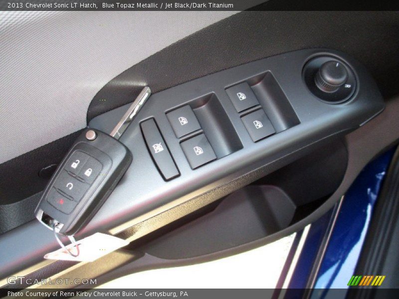 Blue Topaz Metallic / Jet Black/Dark Titanium 2013 Chevrolet Sonic LT Hatch