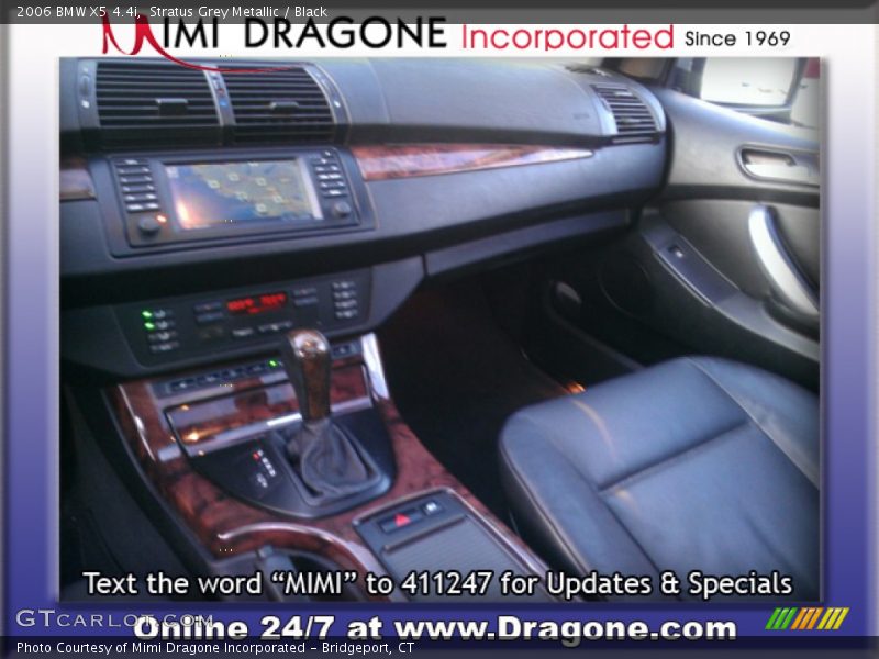 Stratus Grey Metallic / Black 2006 BMW X5 4.4i