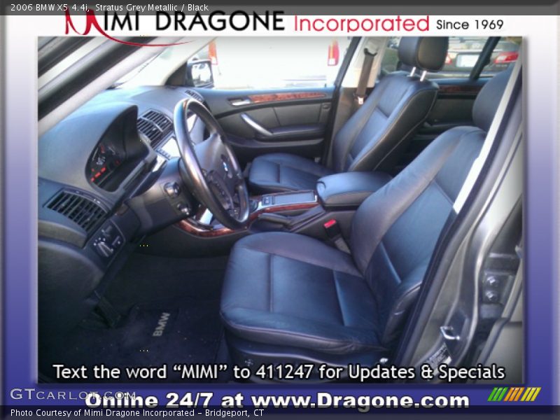 Stratus Grey Metallic / Black 2006 BMW X5 4.4i