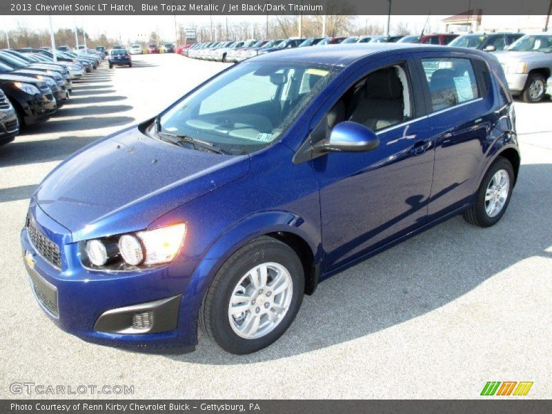 Blue Topaz Metallic / Jet Black/Dark Titanium 2013 Chevrolet Sonic LT Hatch