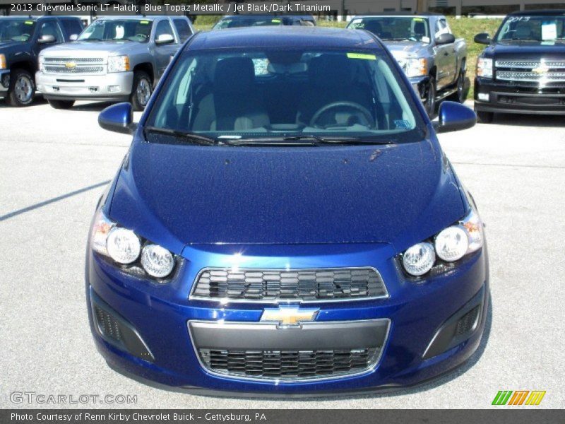 Blue Topaz Metallic / Jet Black/Dark Titanium 2013 Chevrolet Sonic LT Hatch