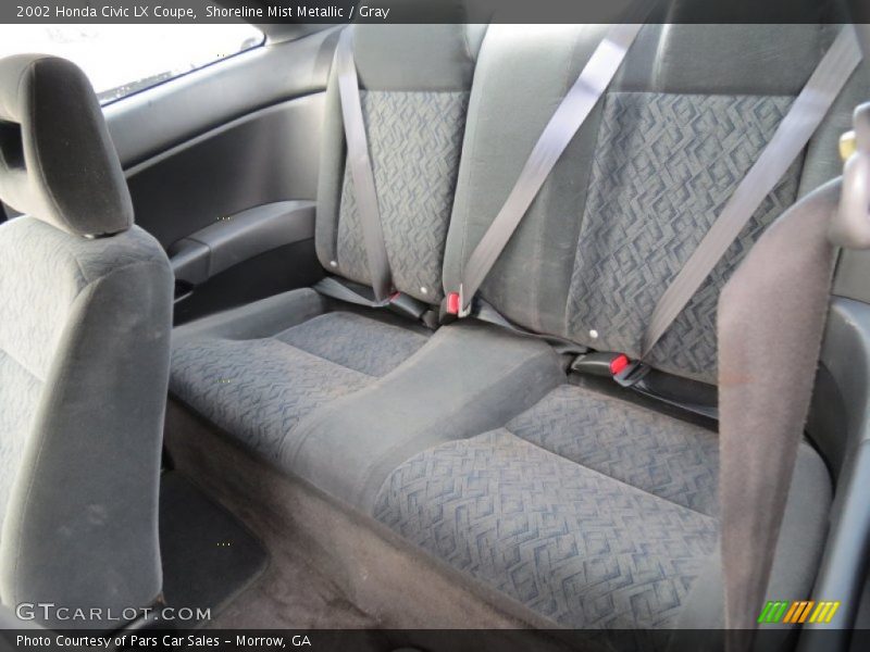 Shoreline Mist Metallic / Gray 2002 Honda Civic LX Coupe