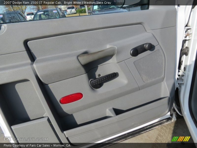 Bright White / Medium Slate Gray 2007 Dodge Ram 1500 ST Regular Cab