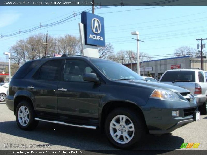 Sage Brush Green Pearl / Ebony 2006 Acura MDX Touring