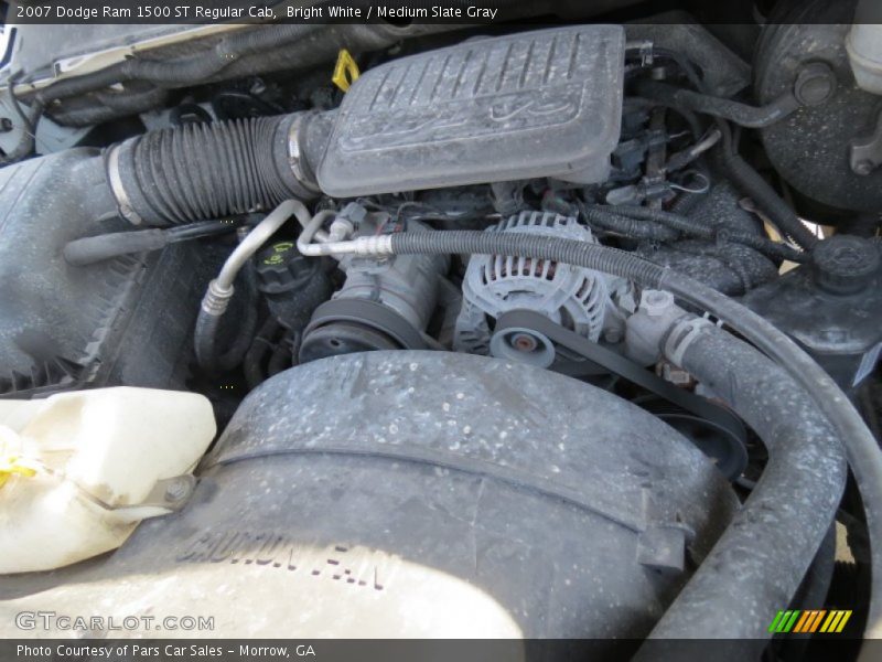 Bright White / Medium Slate Gray 2007 Dodge Ram 1500 ST Regular Cab