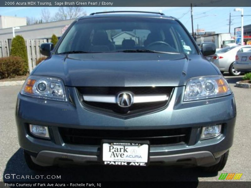 Sage Brush Green Pearl / Ebony 2006 Acura MDX Touring