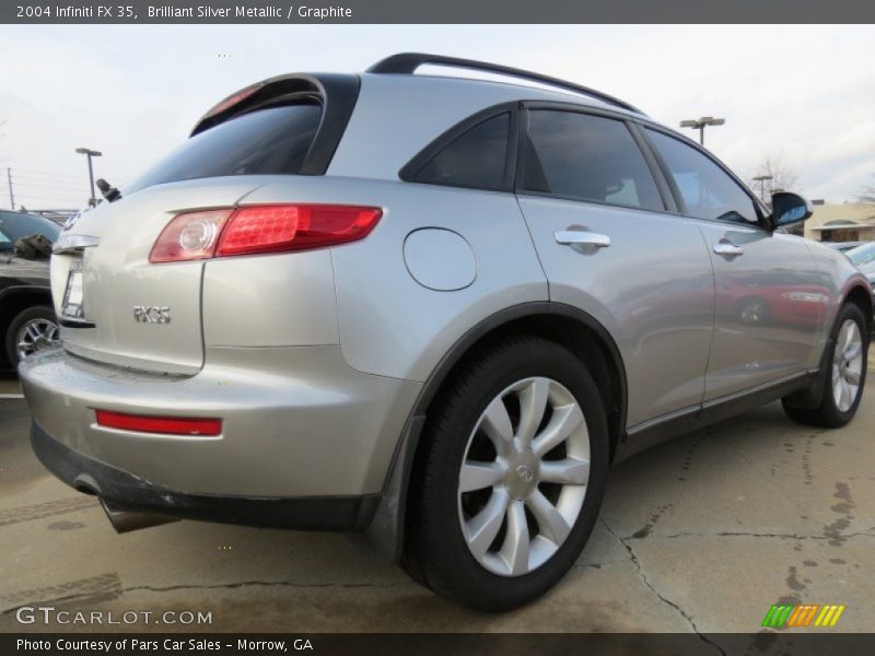 Brilliant Silver Metallic / Graphite 2004 Infiniti FX 35