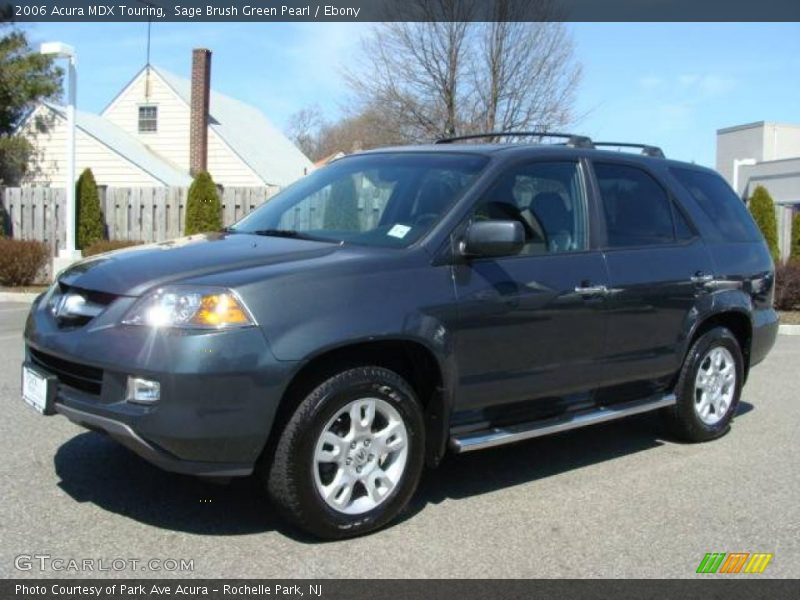 Sage Brush Green Pearl / Ebony 2006 Acura MDX Touring