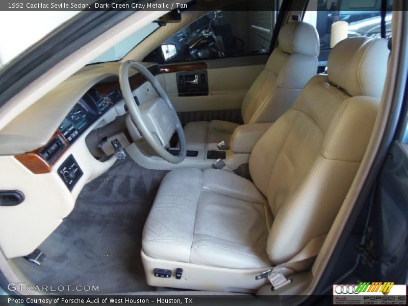 Dark Green Gray Metallic / Tan 1992 Cadillac Seville Sedan