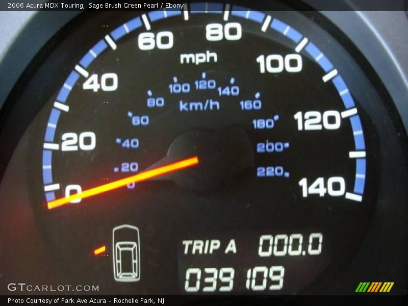 Sage Brush Green Pearl / Ebony 2006 Acura MDX Touring