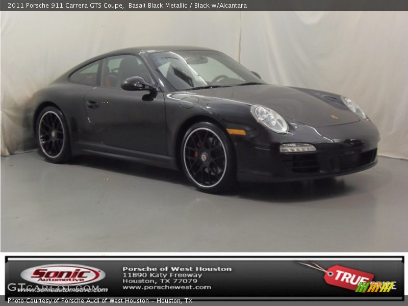 Basalt Black Metallic / Black w/Alcantara 2011 Porsche 911 Carrera GTS Coupe