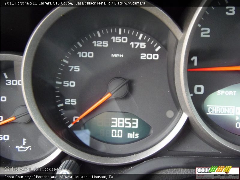Basalt Black Metallic / Black w/Alcantara 2011 Porsche 911 Carrera GTS Coupe