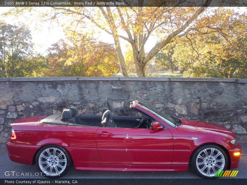 Imola Red / Anthracite Black 2005 BMW 3 Series 330i Convertible