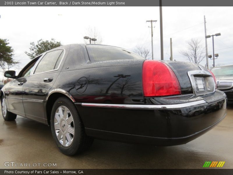 Black / Dark Stone/Medium Light Stone 2003 Lincoln Town Car Cartier