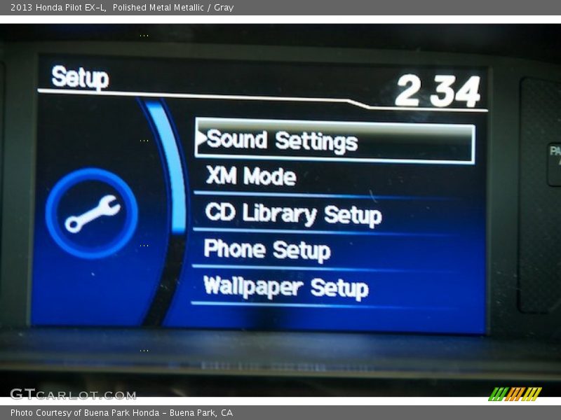 Polished Metal Metallic / Gray 2013 Honda Pilot EX-L