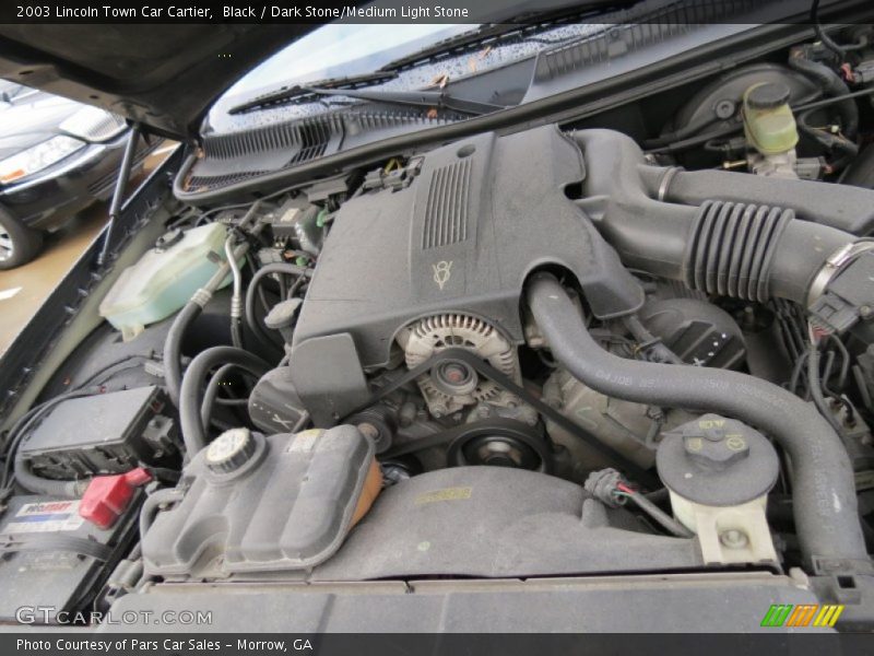 Black / Dark Stone/Medium Light Stone 2003 Lincoln Town Car Cartier