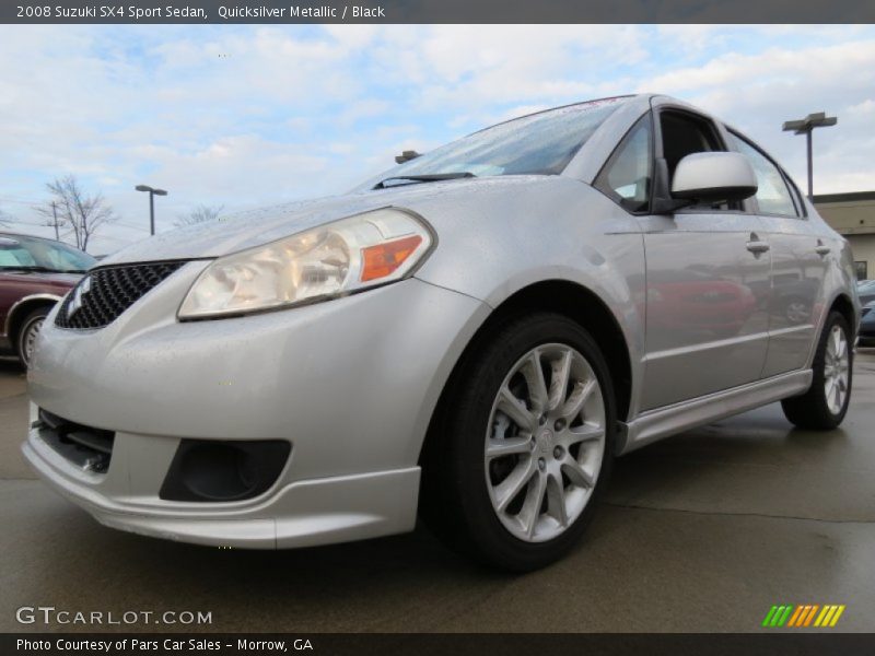 Quicksilver Metallic / Black 2008 Suzuki SX4 Sport Sedan