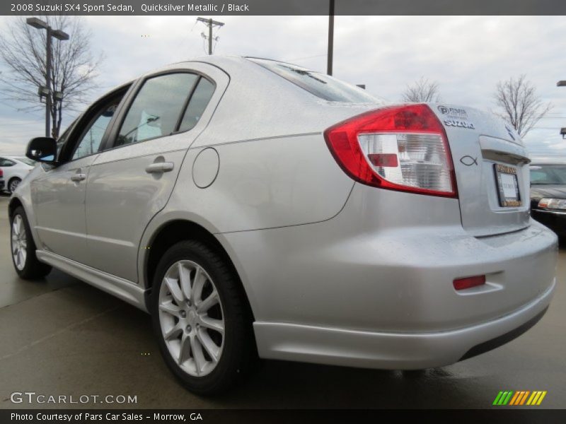 Quicksilver Metallic / Black 2008 Suzuki SX4 Sport Sedan