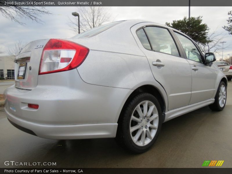 Quicksilver Metallic / Black 2008 Suzuki SX4 Sport Sedan