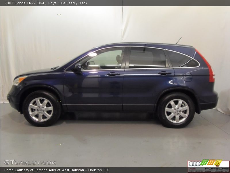 Royal Blue Pearl / Black 2007 Honda CR-V EX-L