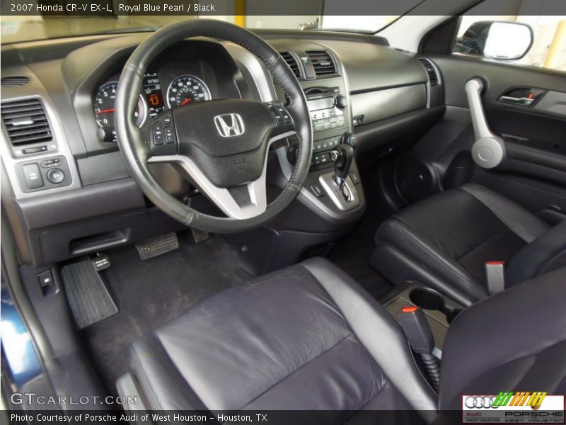 Royal Blue Pearl / Black 2007 Honda CR-V EX-L