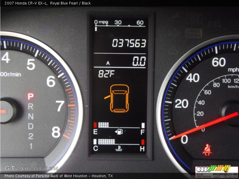 Royal Blue Pearl / Black 2007 Honda CR-V EX-L