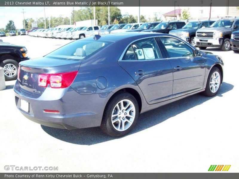 Atlantis Blue Metallic / Jet Black/Titanium 2013 Chevrolet Malibu LT