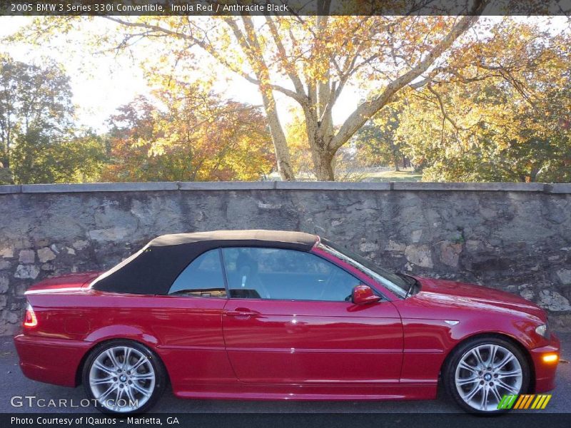 Imola Red / Anthracite Black 2005 BMW 3 Series 330i Convertible