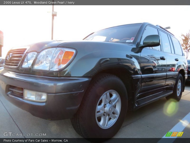 Woodland Green Pearl / Ivory 2000 Lexus LX 470