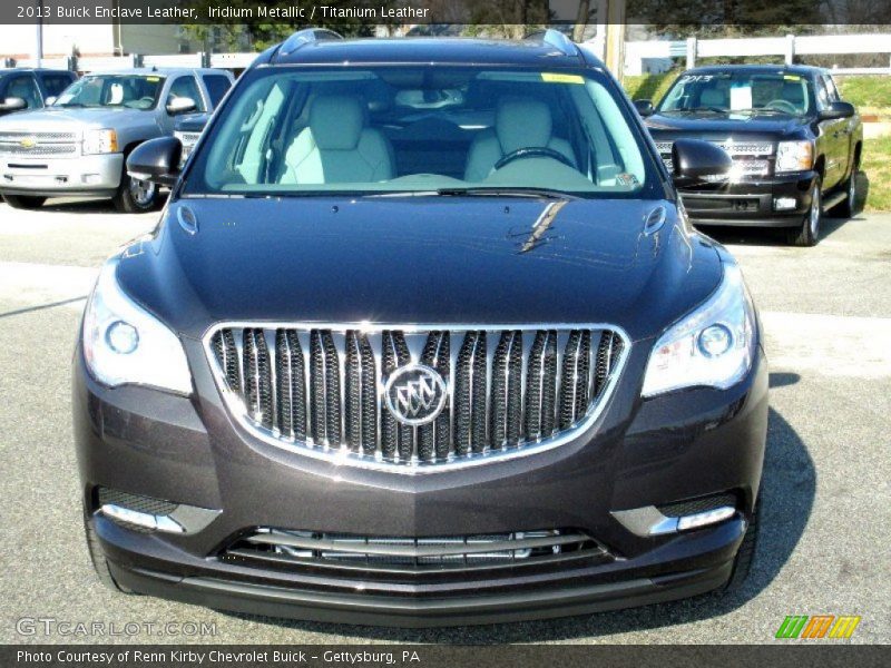 Iridium Metallic / Titanium Leather 2013 Buick Enclave Leather