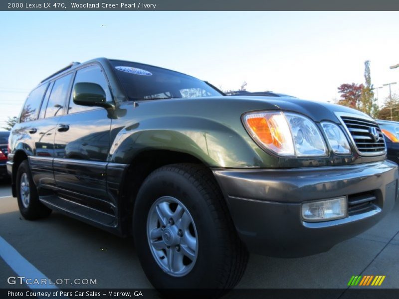 Woodland Green Pearl / Ivory 2000 Lexus LX 470