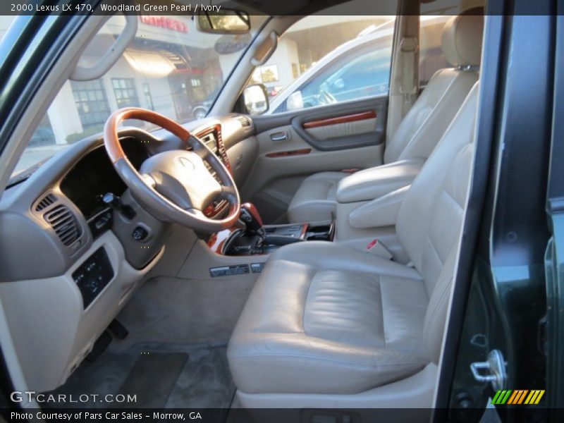 Woodland Green Pearl / Ivory 2000 Lexus LX 470