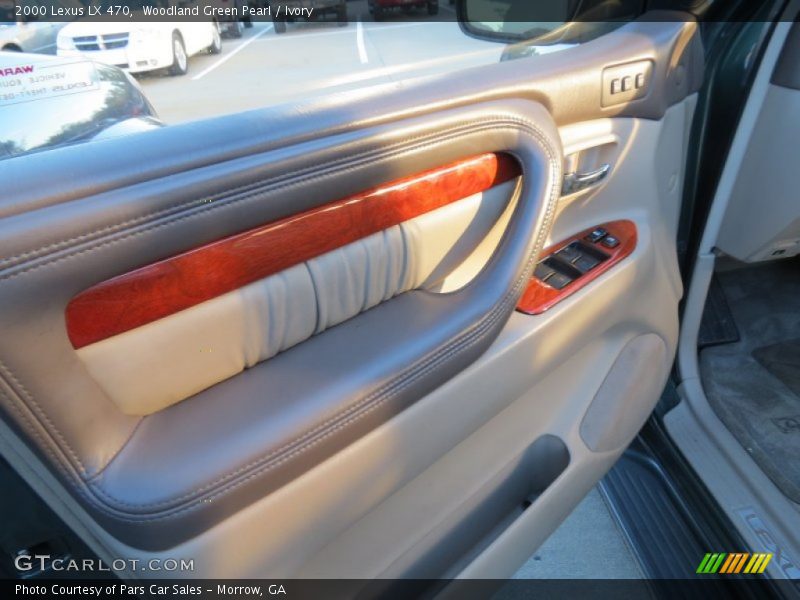 Woodland Green Pearl / Ivory 2000 Lexus LX 470