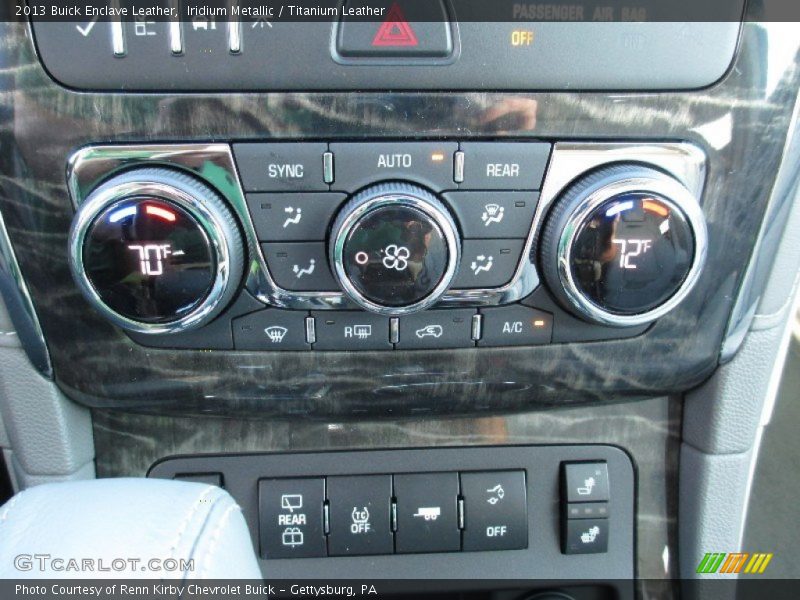 Controls of 2013 Enclave Leather