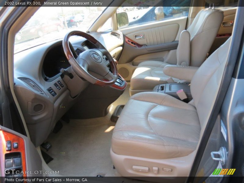 Mineral Green Opalescent / Ivory 2002 Lexus RX 300