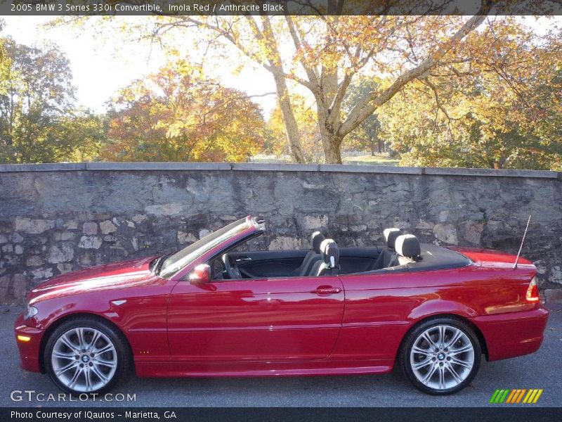 Imola Red / Anthracite Black 2005 BMW 3 Series 330i Convertible