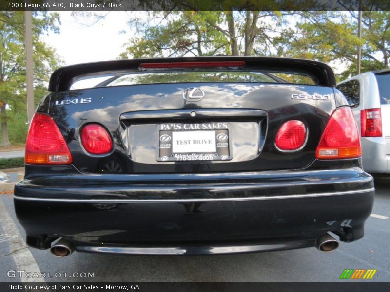 Black Onyx / Black 2003 Lexus GS 430