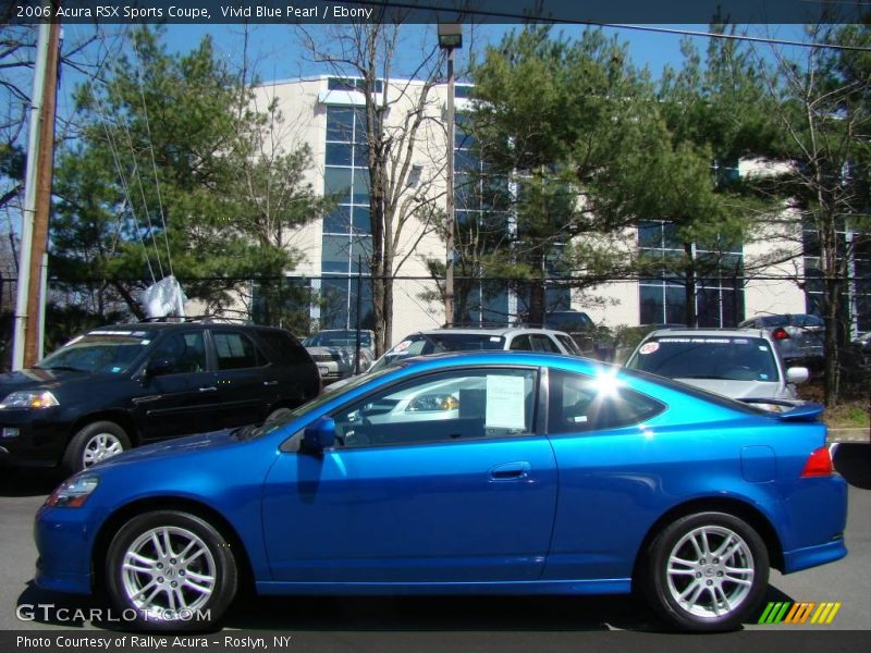 Vivid Blue Pearl / Ebony 2006 Acura RSX Sports Coupe